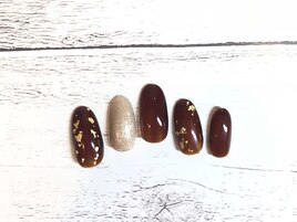 金箔×シアーブラウン