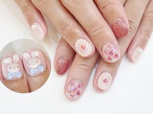ネイルコレクション ピンク(Nail Collection Pink)/ジェル定額￥9990★３Ｄうさぎ