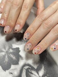 colorful stone × heart