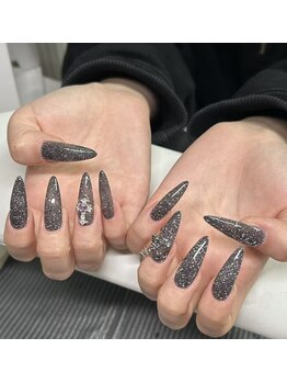 キアラネイルサロン/チップ長さだしワンカラー