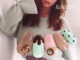 【バレンタインネイル】