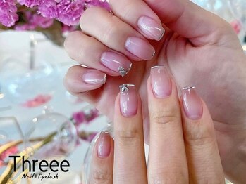 スリーネイルプラスアイラッシュ(Threee Nail+Eyelash)/ハチネイル