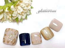 ネイルグラマラス 西新井店/《フットネイル》ヒョウ柄ネイル