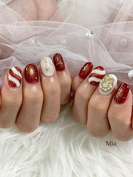 クリスマスネイル