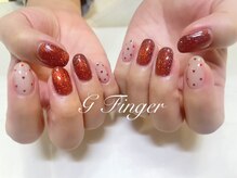 ジーフィンガー 大井町店(G Finger)/ボルドー×ハートホロドット♪