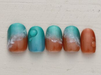 ネイルサロン ノーネイル 新宿/夕焼け　￥4990