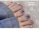 ルミエール ネイル 桜新町(Lumiere Nail)の写真/大人女性の足元を彩る、上品華やかフットネイル