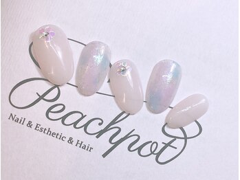 ピーチポット/シェラックシンプルアート5500円