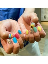 ネイルアルケー(Nail ARCHE)/カラフル夏ネイル