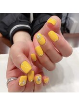 ハーティーネイル hearty nail 溝の口店/ビビットイエローネイル