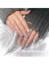 エヌエービー(N.A.B.)/白グラデーションマグネット