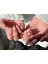 ぷっくりリボン×ハートホロ