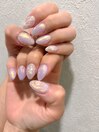 ミラーネイル／夏ネイル