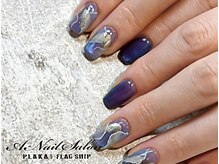 エーネイルサロン プラーカ本店(A-Nail Salon)/ブルーニュアンス