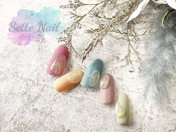 セッテネイル(Sette Nail)/マルチカラーの個性派ネイル☆