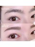 眉毛WAX+ハリウッドブロウリフト+パリジェンヌラッシュリフト+眉メイク¥11500