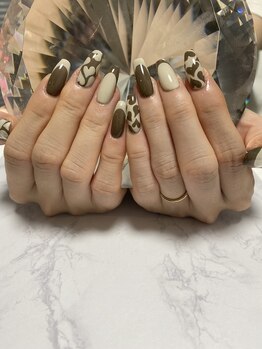 バレンタインネイル