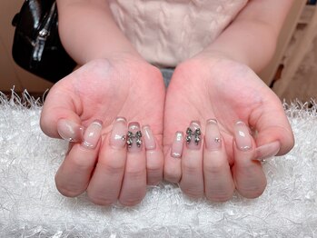 レアネイル 新宿(le'a nail)/マグネットフレンチネイル