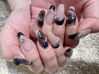 プロテア(protea)/レース×フレンチネイル