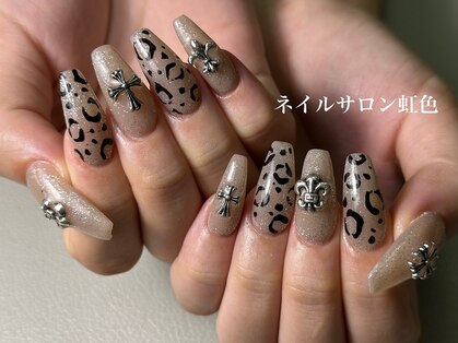 ネイルサロン 虹色の写真