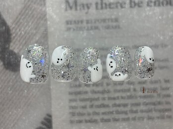 アイネイルズ 横浜EAST店(I-nails)/手描きおばけネイル