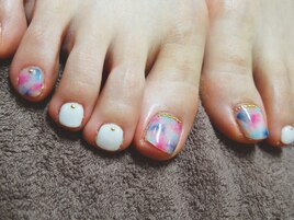 マーブルフットネイル 6050円