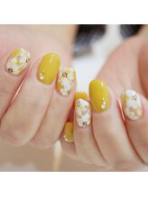 エムズビューティーサロン 新小岩店(M's)/手描きフラワーアート