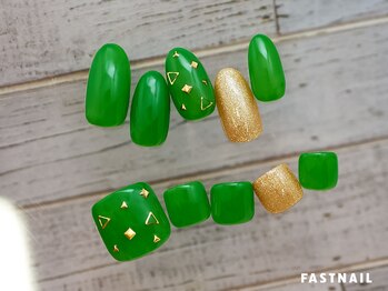 ファストネイル ロコ 志免店(FASTNAIL LOCO)/グリーンネイル→写真番号:11694