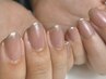 育爪NAIL【縦長美爪フォルム/モチ良さが違う＊】ちゅるんワンカラー＋ラメ