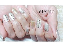 エテル(eterno)/キラキラストーンネイル