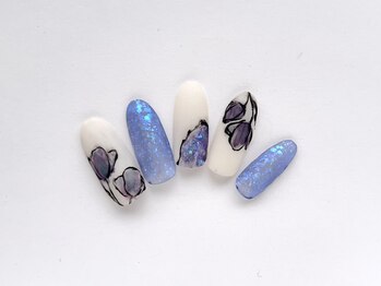 ヴィエント ネイル アイラッシュ サロン(Viento Nail Eyelash Salon)/手描きフラワー初回￥7800