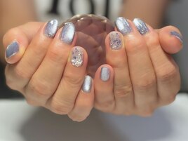 ブルーマグネットネイル