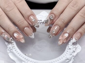 ジュジュネイルサロン 渋谷(JUJU NAIL SALON)/花の3D 持ち込みデザイン