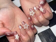 モレリア 心斎橋店(morelia)/ピンクラメフレンチネイル