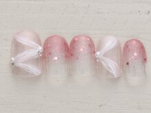 ネイルサロン ノーネイル 新宿/リボン　￥4990