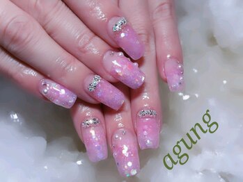 アグン(agung)/スカルププリティーピンクネイル