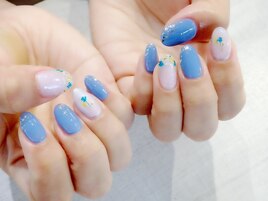 ＊BLUE＊押し花＊