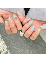 プリズム(PRISM)/オーロラネイルガラスフレンチ