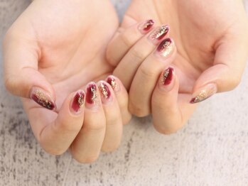 ネイルサロン ドルチェネイル 柏店(Dolce.Nail)/ニュアンス#塗りかけ#クリア