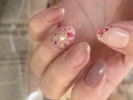 押し花ネイル