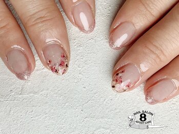ネイルエイト 新百合ヶ丘(nail8)/押し花デザイン
