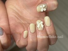 スノーフレーク(Snowflake)/ホワイト×ホワイト♪