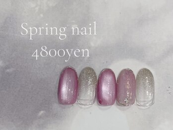 キャンアイドレッシー 草加店(Can I Dressy)/春ネイル