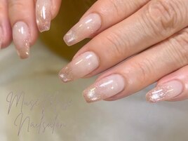 マグネットで桜風ネイル/Shikine