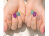 《フィルイン》1カラー/ラメグラ パラジェルを使用した爪に優しい1層残し☆