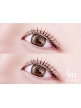 【まつげパーマ・マツエク・眉毛専門店/青森】Lu more ルモワ 青森店の写真/[青森]【デザイン力に感動☆】目元の可愛さ２倍！ダメージレスまつげパーマで自信を持てるモテ可愛eyeに★