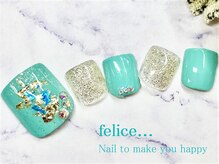 ネイルサロン フェリーチェ(felice)/【定額フットネイル】￥8500