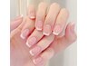【ハンド】フレンチネイル/ガラスフレンチ ¥7500