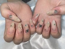 ライフ セカンド(LIFE2nd)/ロング宝石ネイル