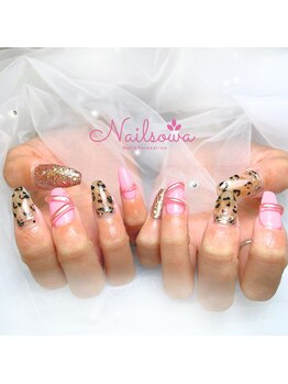 ソワ(sowa)/ピンク×レオパード甘辛ミックス